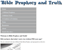 Tablet Screenshot of bibleprophecyandtruth.com